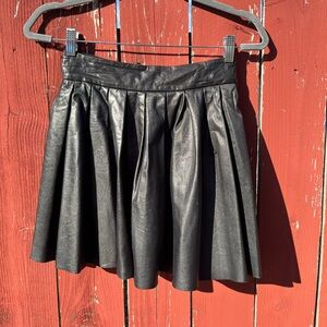 Leather Mini Skirt
